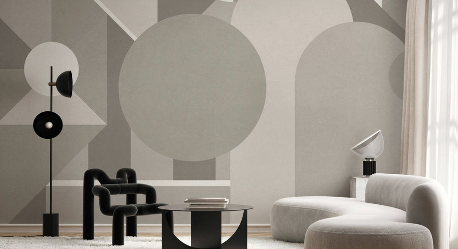 PHOTOWALL / Stylish Geometric Pattern - Grey (e94878)