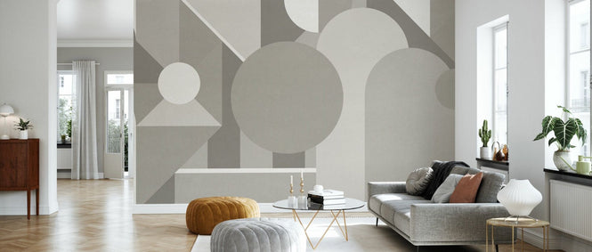 PHOTOWALL / Stylish Geometric Pattern - Grey (e94878)