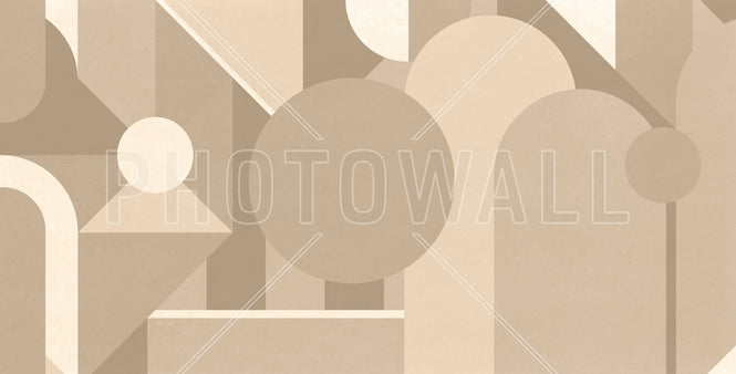 PHOTOWALL / Stylish Geometric Pattern - Beige (e94879)