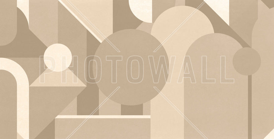 PHOTOWALL / Stylish Geometric Pattern - Beige (e94879)
