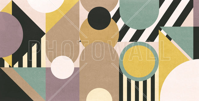 PHOTOWALL / Modern Geometric Abstract - Brown (e94887)