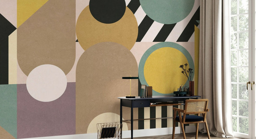 PHOTOWALL / Modern Geometric Abstract - Brown (e94887)