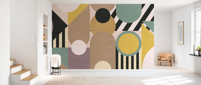 PHOTOWALL / Modern Geometric Abstract - Brown (e94887)