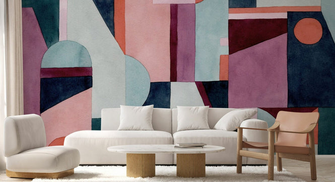 PHOTOWALL / Illustration of Geometric Pattern - Multicolor (e94890)