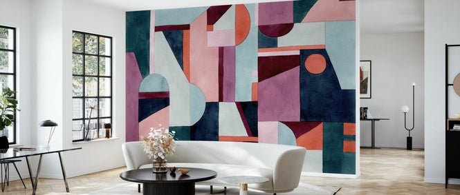 PHOTOWALL / Illustration of Geometric Pattern - Multicolor (e94890)