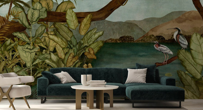 PHOTOWALL / Tropical Jungle with Birds (e94892)