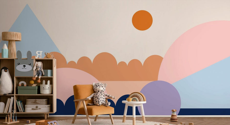 PHOTOWALL / Graphic Shapes - Dark Blue (e94918)