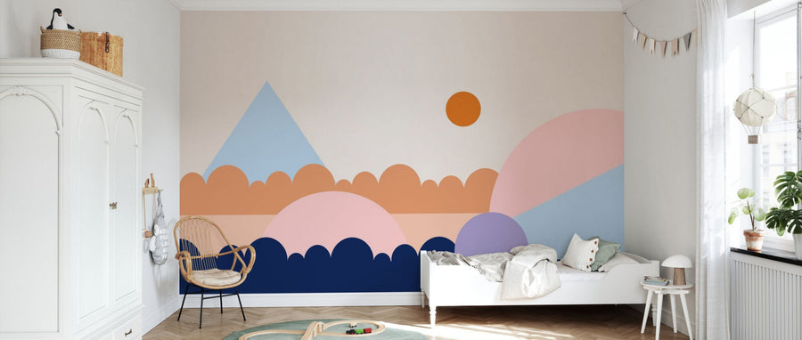 PHOTOWALL / Graphic Shapes - Dark Blue (e94918)