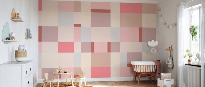 PHOTOWALL / Metro Blocks - Pink (e94919)