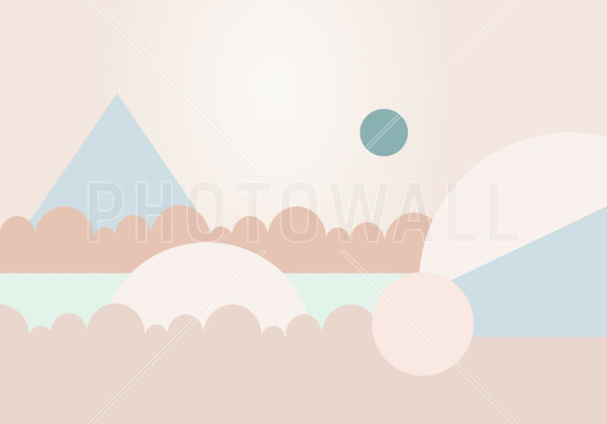 PHOTOWALL / Graphic Shapes - Beige Pastel (e94920)