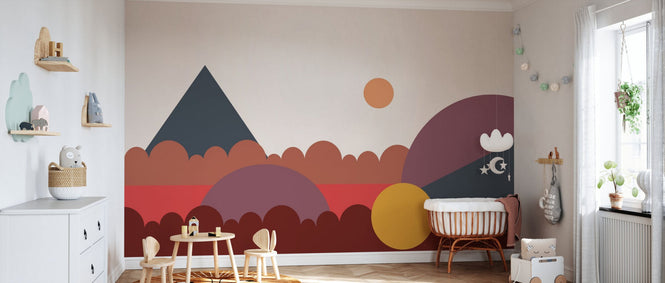 PHOTOWALL / Graphic Shapes - Red (e94921)