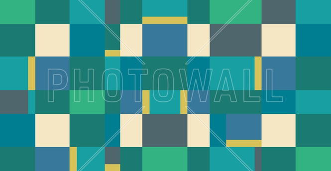 PHOTOWALL / Metro Blocks - Green (e94923)