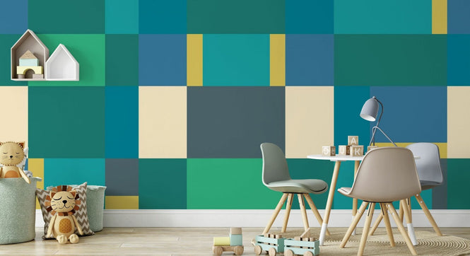 PHOTOWALL / Metro Blocks - Green (e94923)