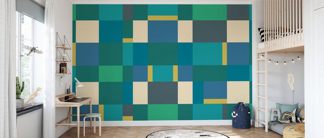PHOTOWALL / Metro Blocks - Green (e94923)