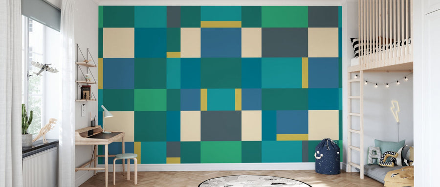 PHOTOWALL / Metro Blocks - Green (e94923)