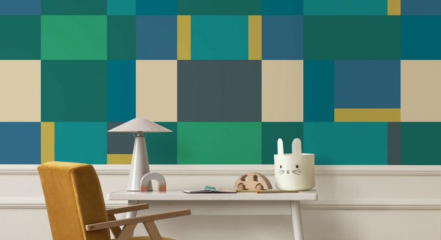 PHOTOWALL / Metro Blocks - Green (e94923)
