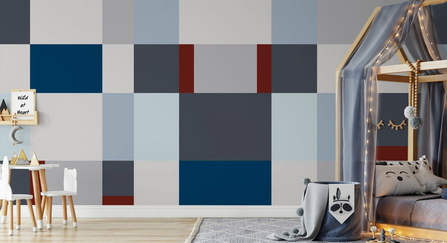 PHOTOWALL / Metro Blocks - Blue (e94925)
