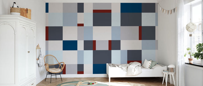 PHOTOWALL / Metro Blocks - Blue (e94925)
