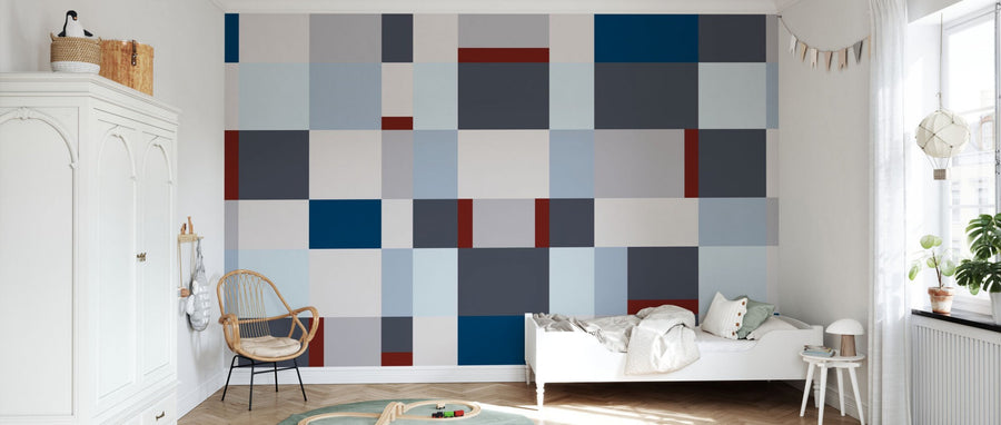 PHOTOWALL / Metro Blocks - Blue (e94925)