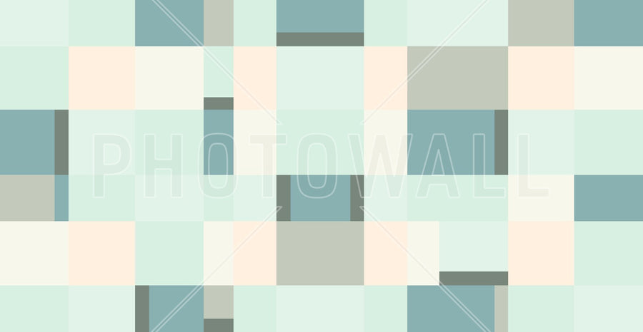 PHOTOWALL / Metro Blocks - Light Green (e94927)