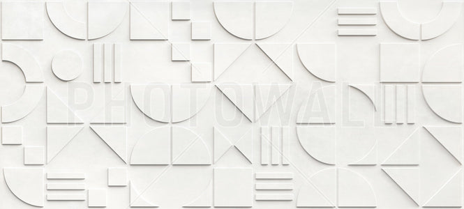 PHOTOWALL / Bauhaus Geo - White - Large (e94932)