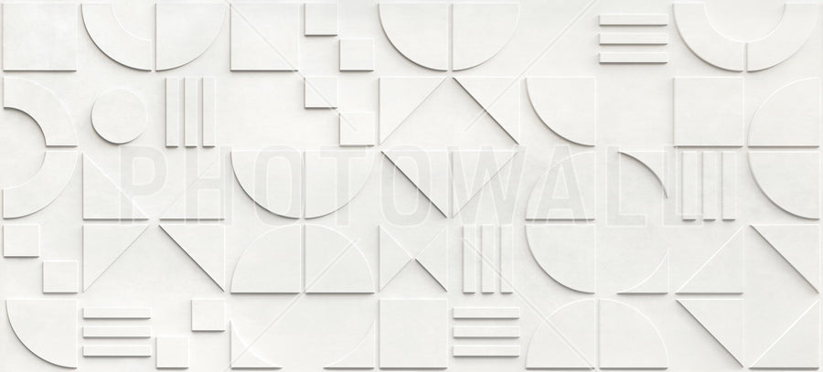 PHOTOWALL / Bauhaus Geo - White - Large (e94932)