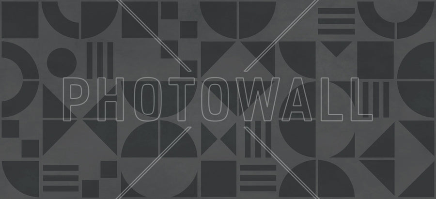 PHOTOWALL / Bauhaus Geo - Black - Large (e94937)