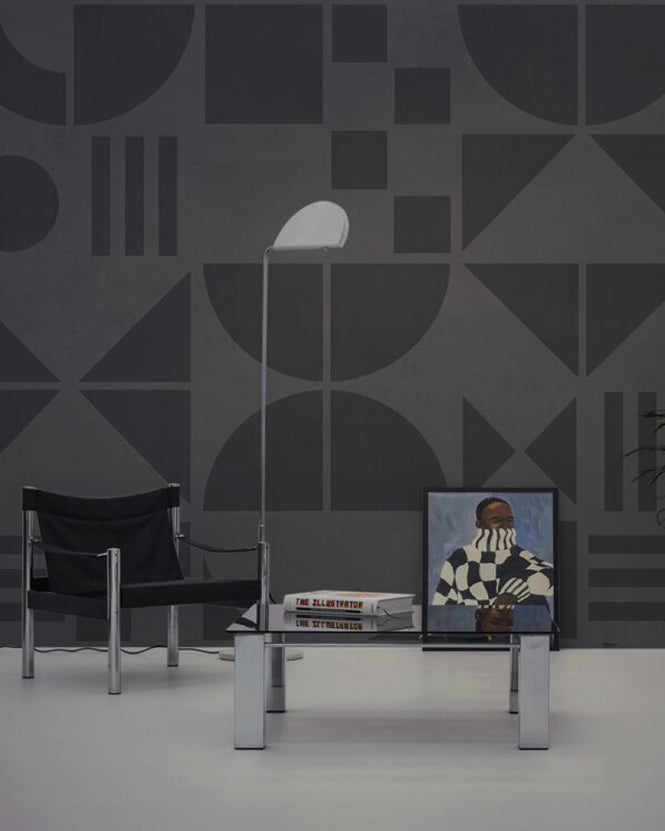 PHOTOWALL / Bauhaus Geo - Black - Large (e94937)