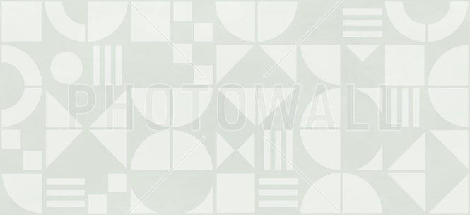 PHOTOWALL / Bauhaus Geo - Green - Large (e94939)