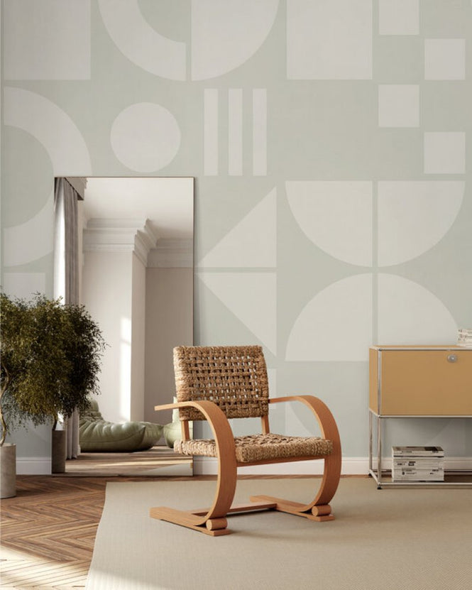 PHOTOWALL / Bauhaus Geo - Green - Large (e94939)