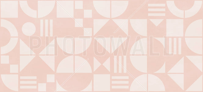 PHOTOWALL / Bauhaus Geo - Pink - Large (e94942)