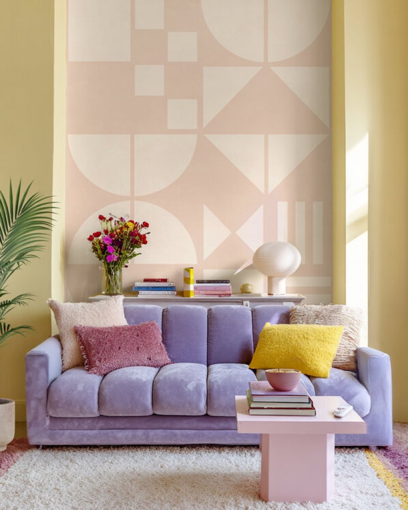 PHOTOWALL / Bauhaus Geo - Pink - Large (e94942)