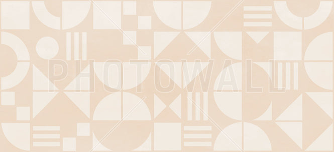 PHOTOWALL / Bauhaus Geo - Peachy Beige - Large (e94944)