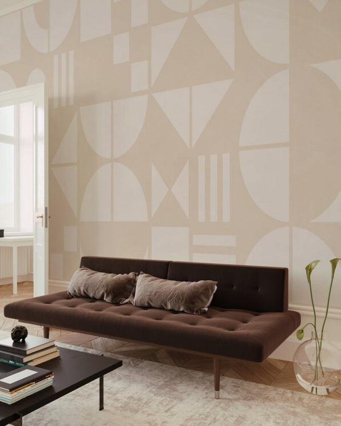 PHOTOWALL / Bauhaus Geo - Peachy Beige - Large (e94944)