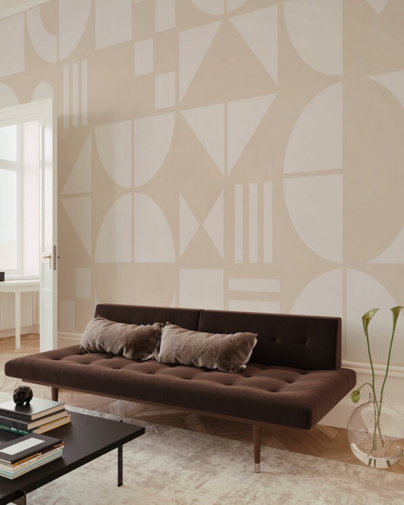 PHOTOWALL / Bauhaus Geo - Peachy Beige - Large (e94944)