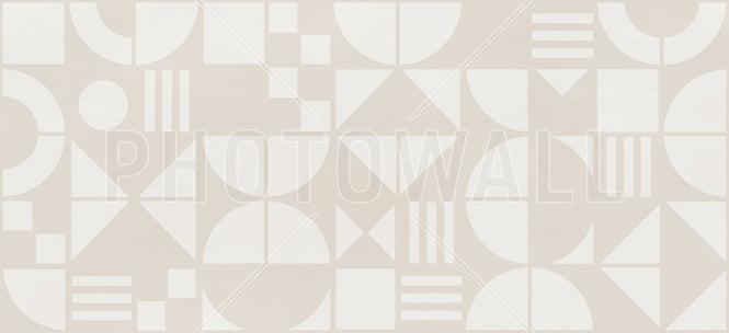 PHOTOWALL / Bauhaus Geo - Beige - Large (e94948)
