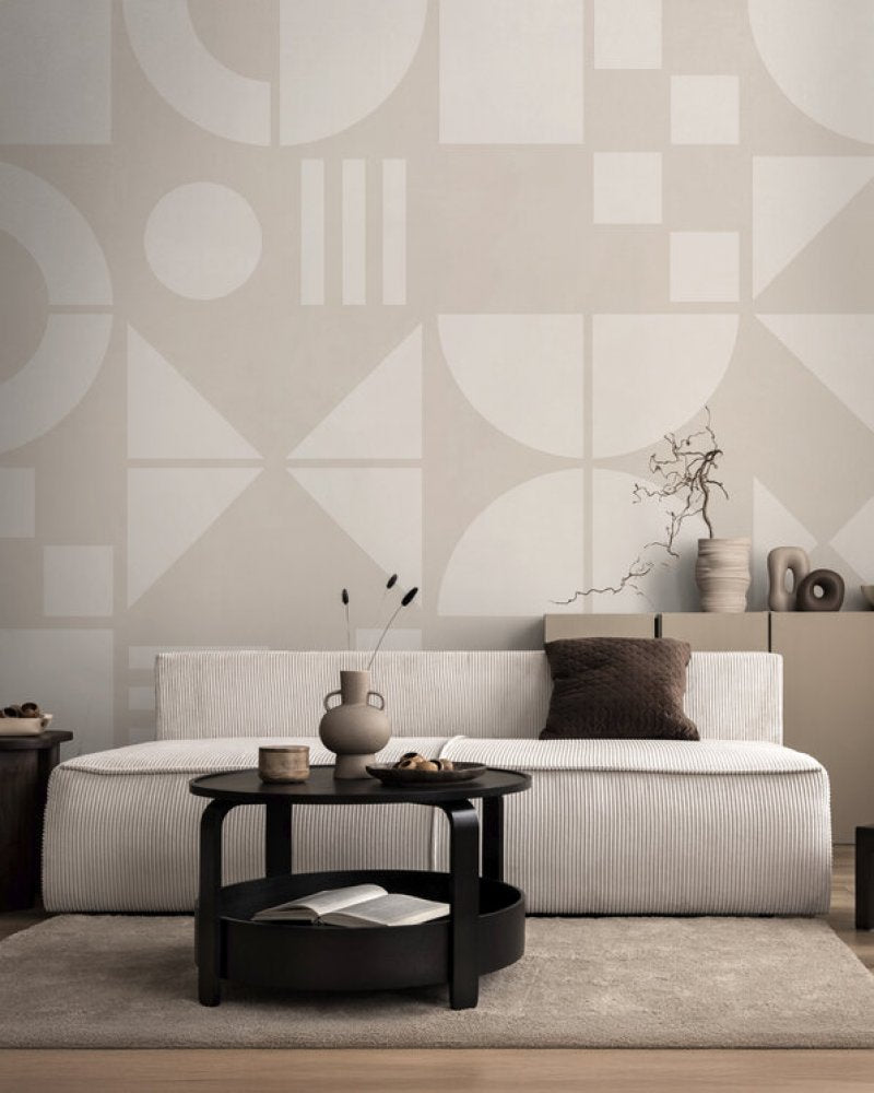 PHOTOWALL / Bauhaus Geo - Beige - Large (e94948)