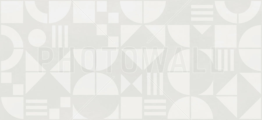 PHOTOWALL / Bauhaus Geo - Grey - Large (e94949)