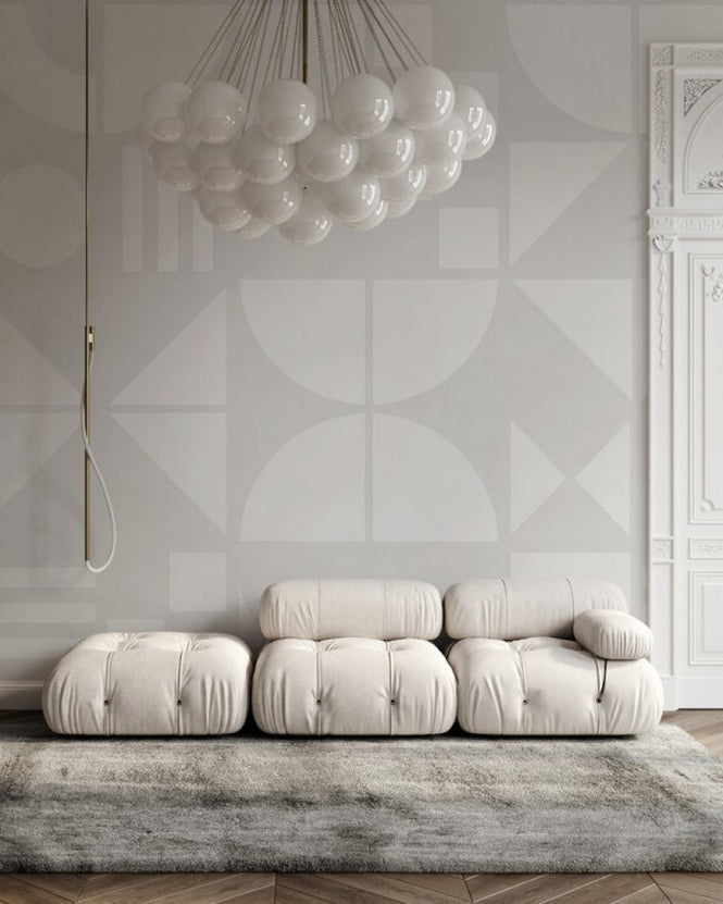 PHOTOWALL / Bauhaus Geo - Grey - Large (e94949)