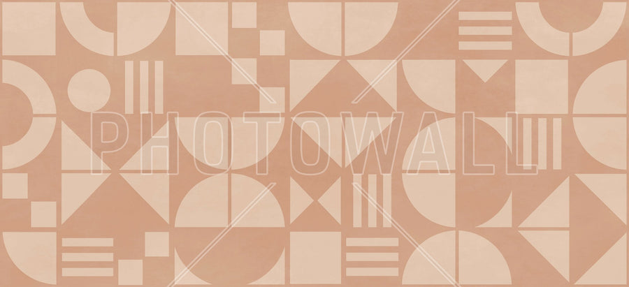 PHOTOWALL / Bauhaus Geo - Terracotta - Large (e94951)