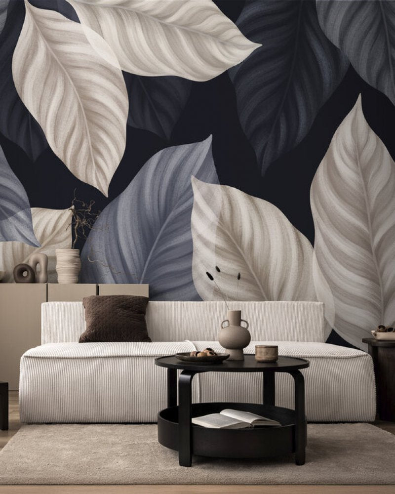 PHOTOWALL / Leaves - Blue (e94952)
