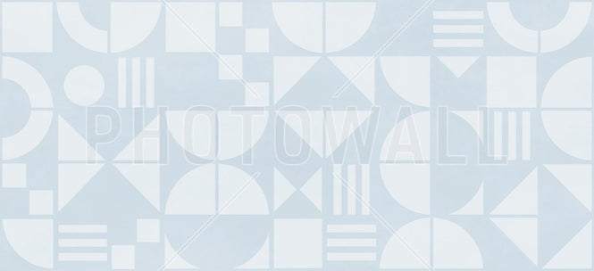 PHOTOWALL / Bauhaus Geo - Blue - Large (e94953)