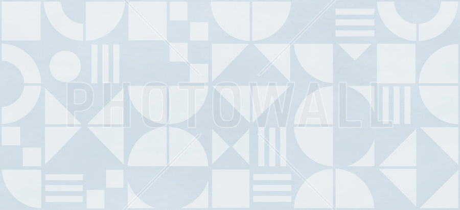 PHOTOWALL / Bauhaus Geo - Blue - Large (e94953)