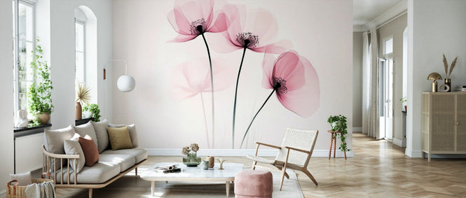 PHOTOWALL / Pink Floral (e94980)