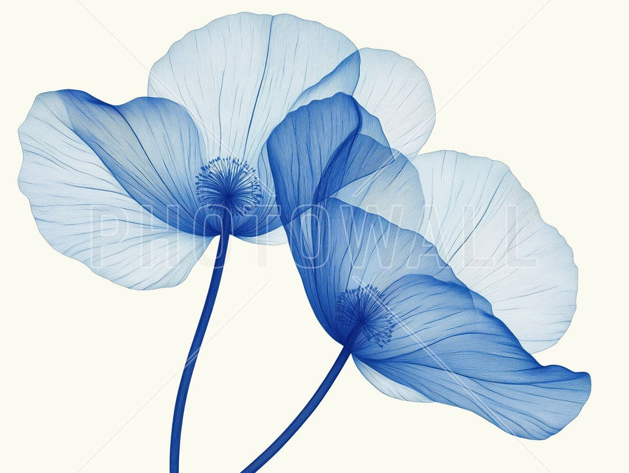 PHOTOWALL / Blue Flowers (e94991)