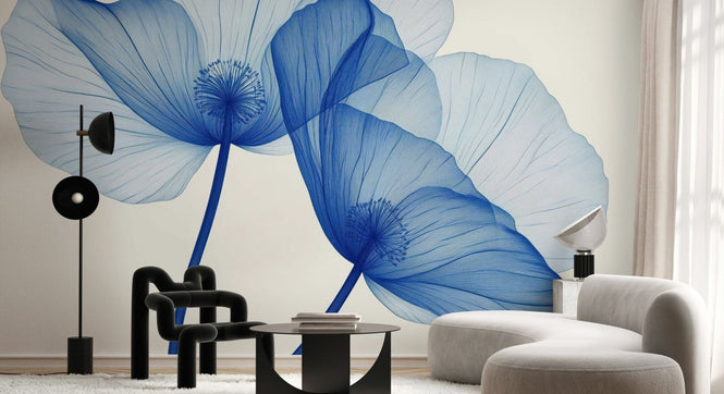 PHOTOWALL / Blue Flowers (e94991)