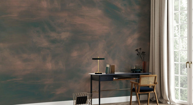 PHOTOWALL / Abstract Watercolor Strokes - Rust (e95070)