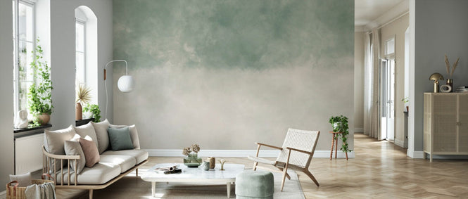 PHOTOWALL / Dual Tone Watercolor - Sage Sand Fusion (e95075)