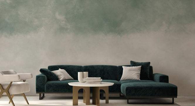 PHOTOWALL / Dual Tone Watercolor - Sage Sand Fusion (e95075)