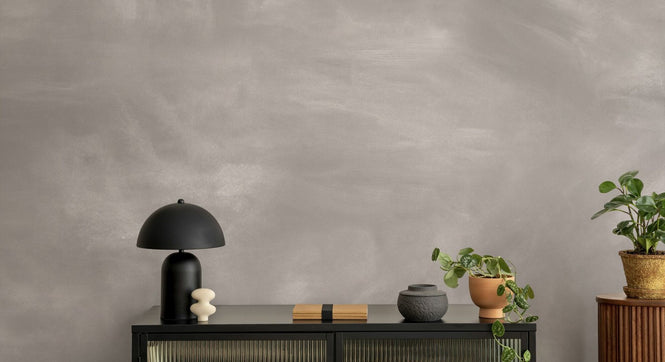 PHOTOWALL / Abstract Watercolor Strokes - Chalk Grey (e95076)